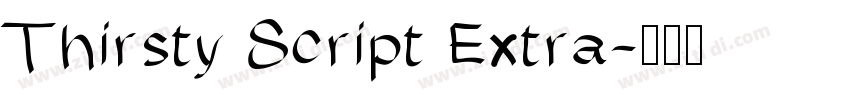 Thirsty Script Extra字体转换
